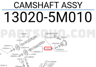 Nissan 130205M010 CAMSHAFT ASSY