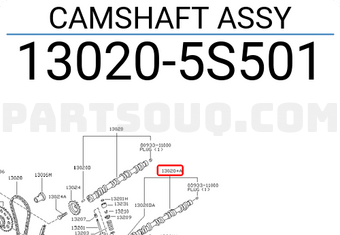 Nissan 130205S501 CAMSHAFT ASSY
