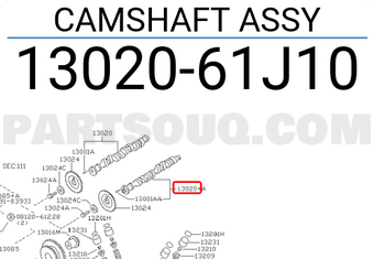 Nissan 1302061J10 CAMSHAFT ASSY