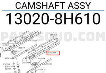 Nissan 130208H610 CAMSHAFT ASSY