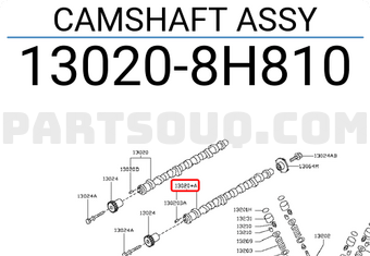 Nissan 130208H810 CAMSHAFT ASSY
