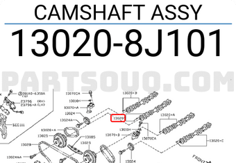 Nissan 130208J101 CAMSHAFT ASSY