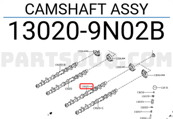 Nissan 130209N02B CAMSHAFT ASSY