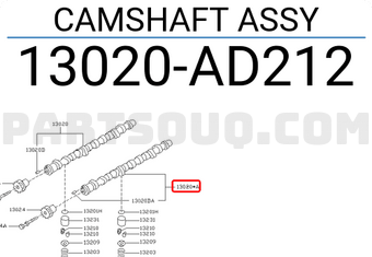Nissan 13020AD212 CAMSHAFT ASSY