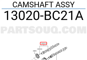 Nissan 13020BC21A CAMSHAFT ASSY