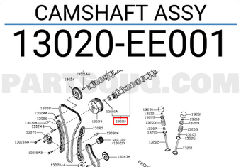 Nissan 13020EE001 CAMSHAFT ASSY