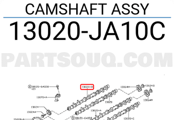 Nissan 13020JA10C CAMSHAFT ASSY