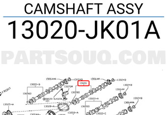 Nissan 13020JK01A CAMSHAFT ASSY