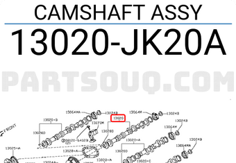 Nissan 13020JK20A CAMSHAFT ASSY