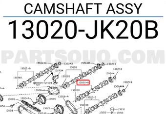 Nissan 13020JK20B CAMSHAFT ASSY