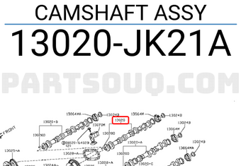 Nissan 13020JK21A CAMSHAFT ASSY