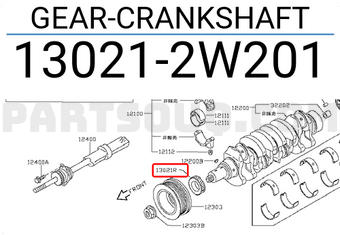 Nissan 130212W201 GEAR-CRANKSHAFT
