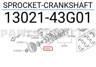 Nissan 1302143G01 SPROCKET-CRANKSHAFT