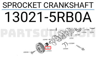Nissan 130215RB0A SPROCKET CRANKSHAFT