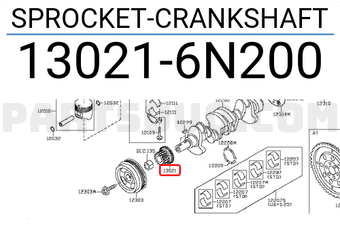 Nissan 130216N200 SPROCKET-CRANKSHAFT