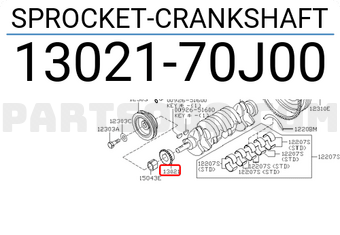 Nissan 1302170J00 SPROCKET-CRANKSHAFT