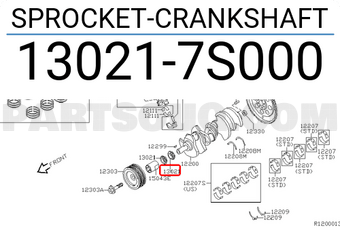 Nissan 130217S000 SPROCKET-CRANKSHAFT