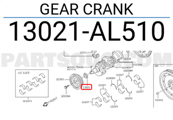 Nissan 13021AL510 GEAR CRANK