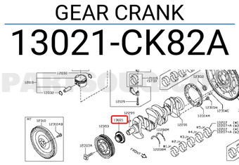 Nissan 13021CK82A GEAR CRANK