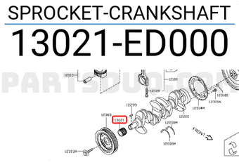 Nissan 13021ED000 SPROCKET-CRANKSHAFT