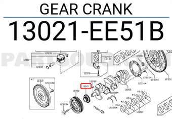 Nissan 13021EE51B GEAR CRANK