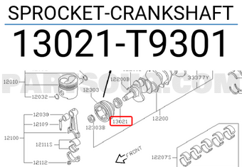 Nissan 13021T9301 SPROCKET-CRANKSHAFT