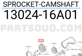 Nissan 1302416A01 SPROCKET-CAMSHAFT