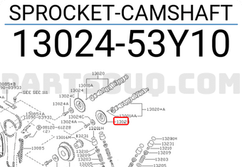 Nissan 1302453Y10 SPROCKET-CAMSHAFT