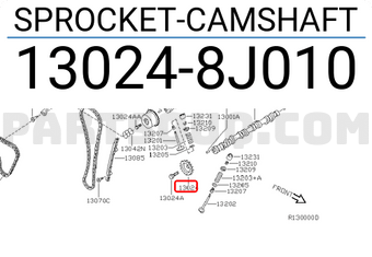 Nissan 130248J010 SPROCKET-CAMSHAFT