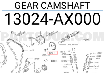 Nissan 13024AX000 GEAR CAMSHAFT