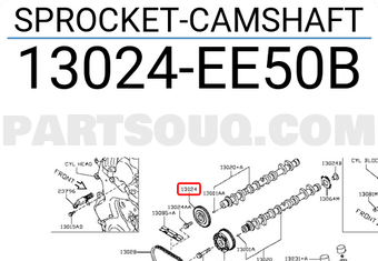 Nissan 13024EE50B SPROCKET-CAMSHAFT