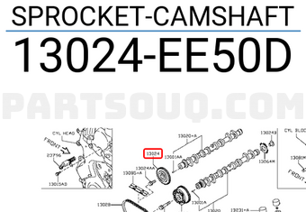 Nissan 13024EE50D SPROCKET-CAMSHAFT