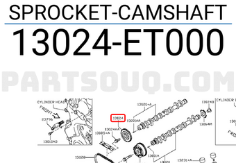 Nissan 13024ET000 SPROCKET-CAMSHAFT