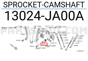 Nissan 13024JA00A SPROCKET-CAMSHAFT