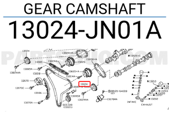 Nissan 13024JN01A GEAR CAMSHAFT