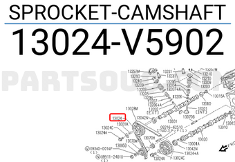 Nissan 13024V5902 SPROCKET-CAMSHAFT