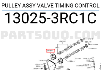 Nissan 130253RC1C PULLEY ASSY-VALVE TIMING CONTROL
