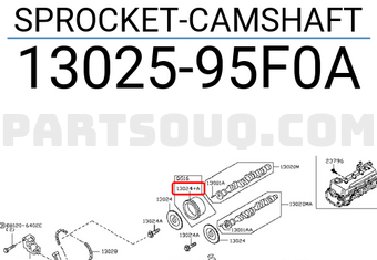Nissan 1302595F0A SPROCKET-CAMSHAFT