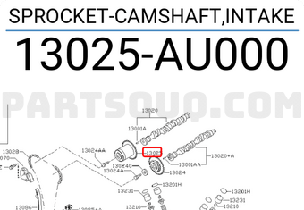 Nissan 13025AU000 SPROCKET-CAMSHAFT,INTAKE