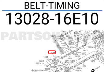 Nissan 1302816E10 BELT-TIMING