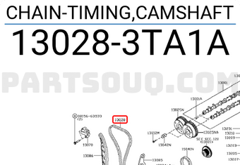 Nissan 130283TA1A CHAIN-TIMING,CAMSHAFT