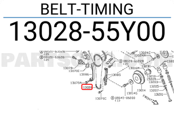 Nissan 1302855Y00 BELT-TIMING