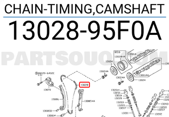 Nissan 1302895F0A CHAIN-TIMING,CAMSHAFT