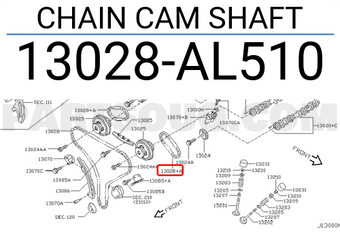Nissan 13028AL510 CHAIN CAM SHAFT