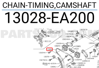 Nissan 13028EA200 CHAIN-TIMING,CAMSHAFT