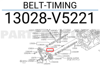 Nissan 13028V5221 BELT-TIMING