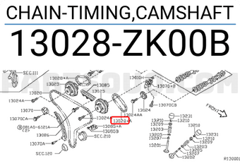 Nissan 13028ZK00B CHAIN-TIMING,CAMSHAFT