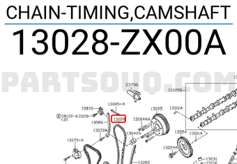 Nissan 13028ZX00A CHAIN-TIMING,CAMSHAFT