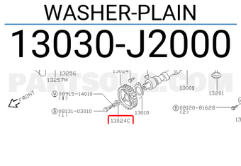 Nissan 13030J2000 WASHER-PLAIN