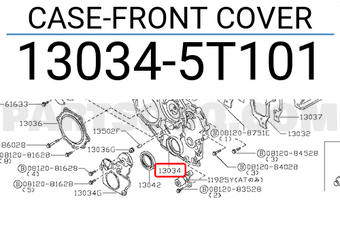 Nissan 130345T101 CASE-FRONT COVER